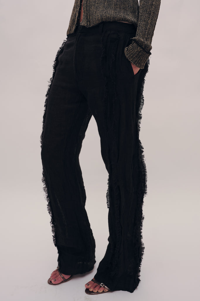 Fringe Unhinged Pleated Pants