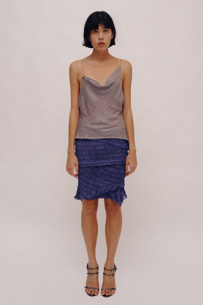 Spiral Elastic Flap Skirt