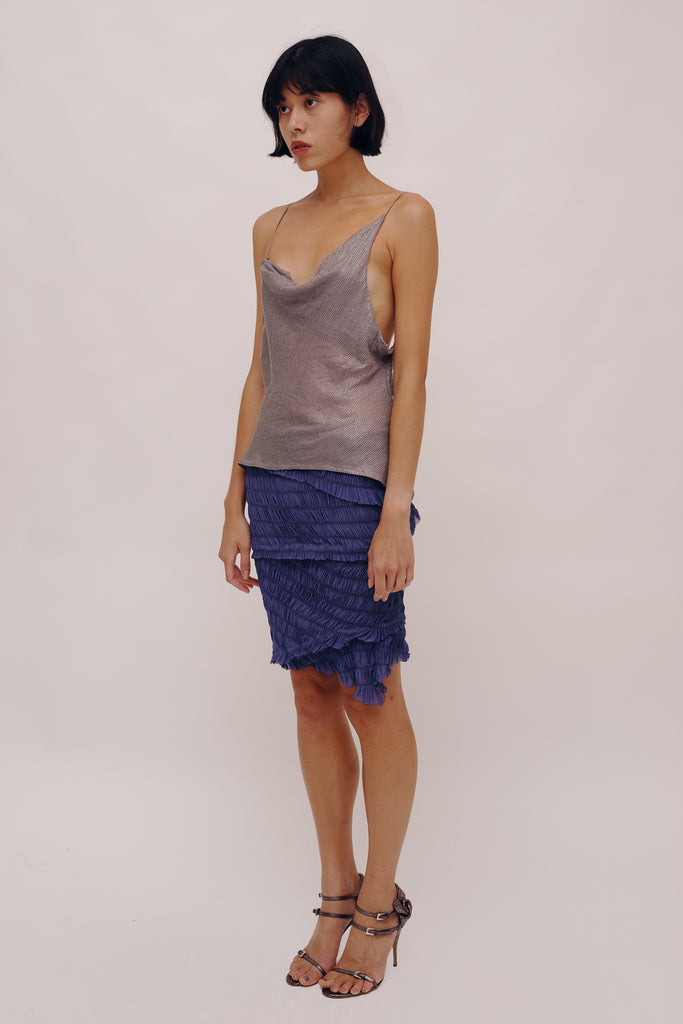 Spiral Elastic Flap Skirt